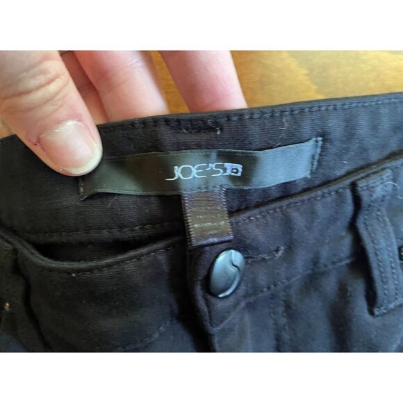 Joes Jeans Ponte Skinny Jegging Mid Rise Zip Fly Stretch Pockets Black Sz 29 - Picture 5 of 6